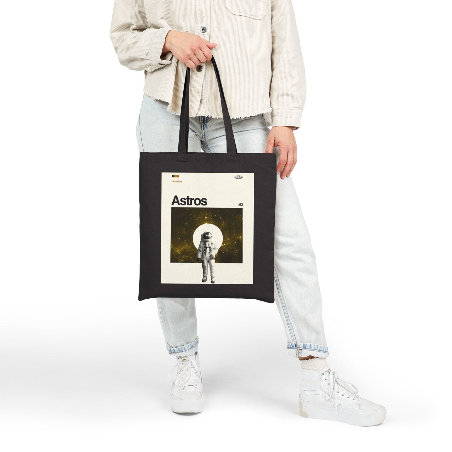 Houston Astros Tote Bag l Retro Astronaut Design | Space Baseball Fan Gift | NASA x Astros Style