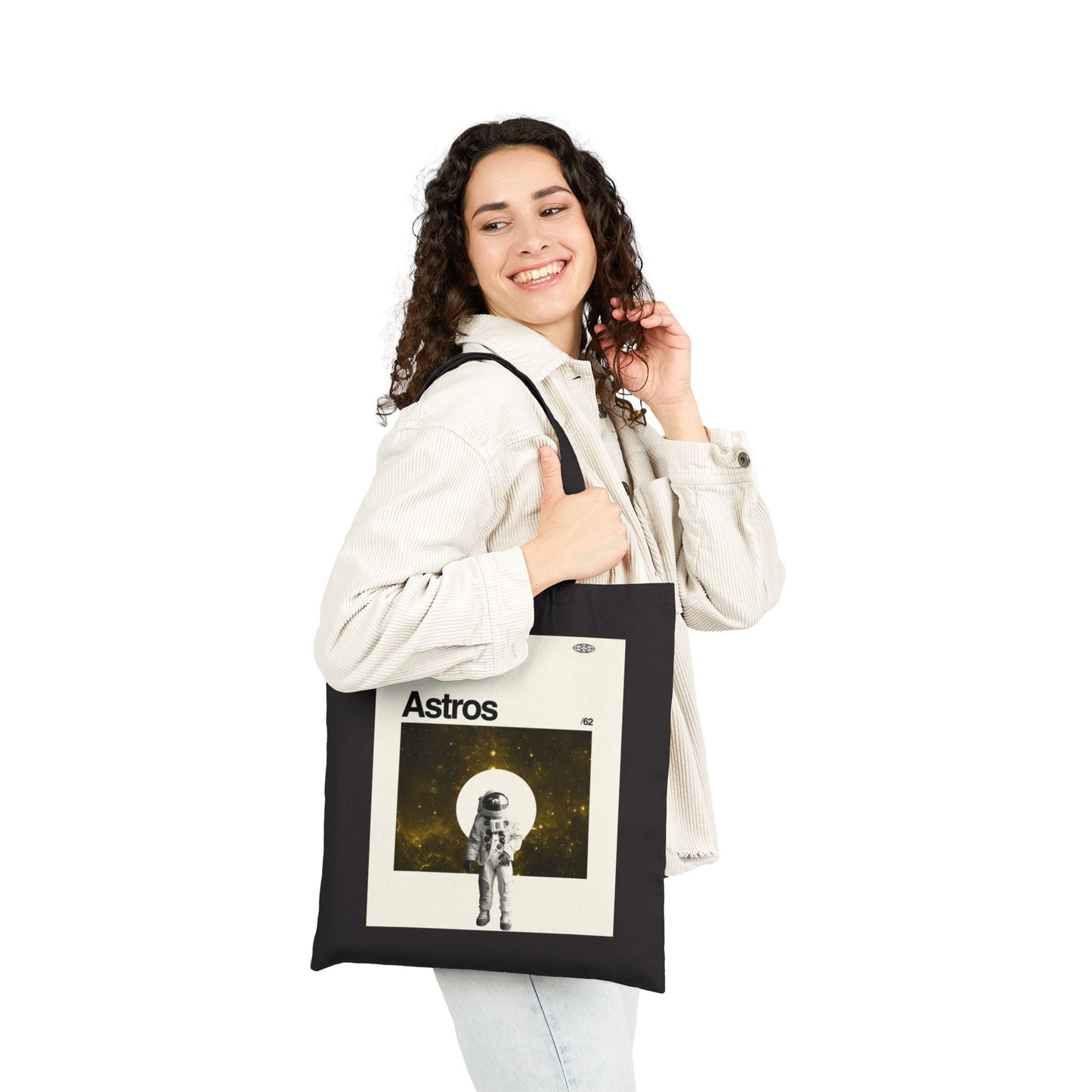 Houston Astros Tote Bag l Retro Astronaut Design | Space Baseball Fan Gift | NASA x Astros Style