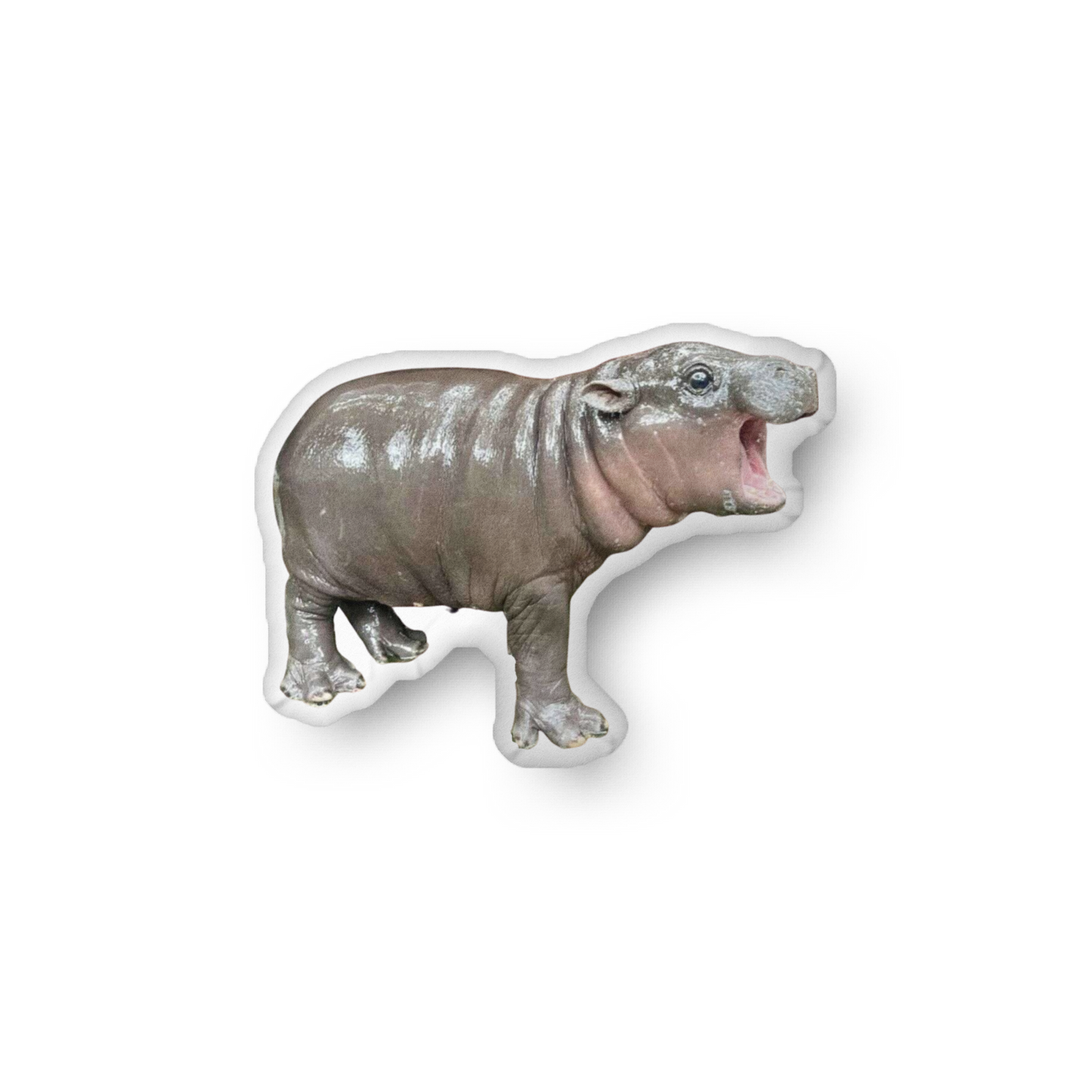 Moo Deng - Adorable Baby Hippo Plush Pillow