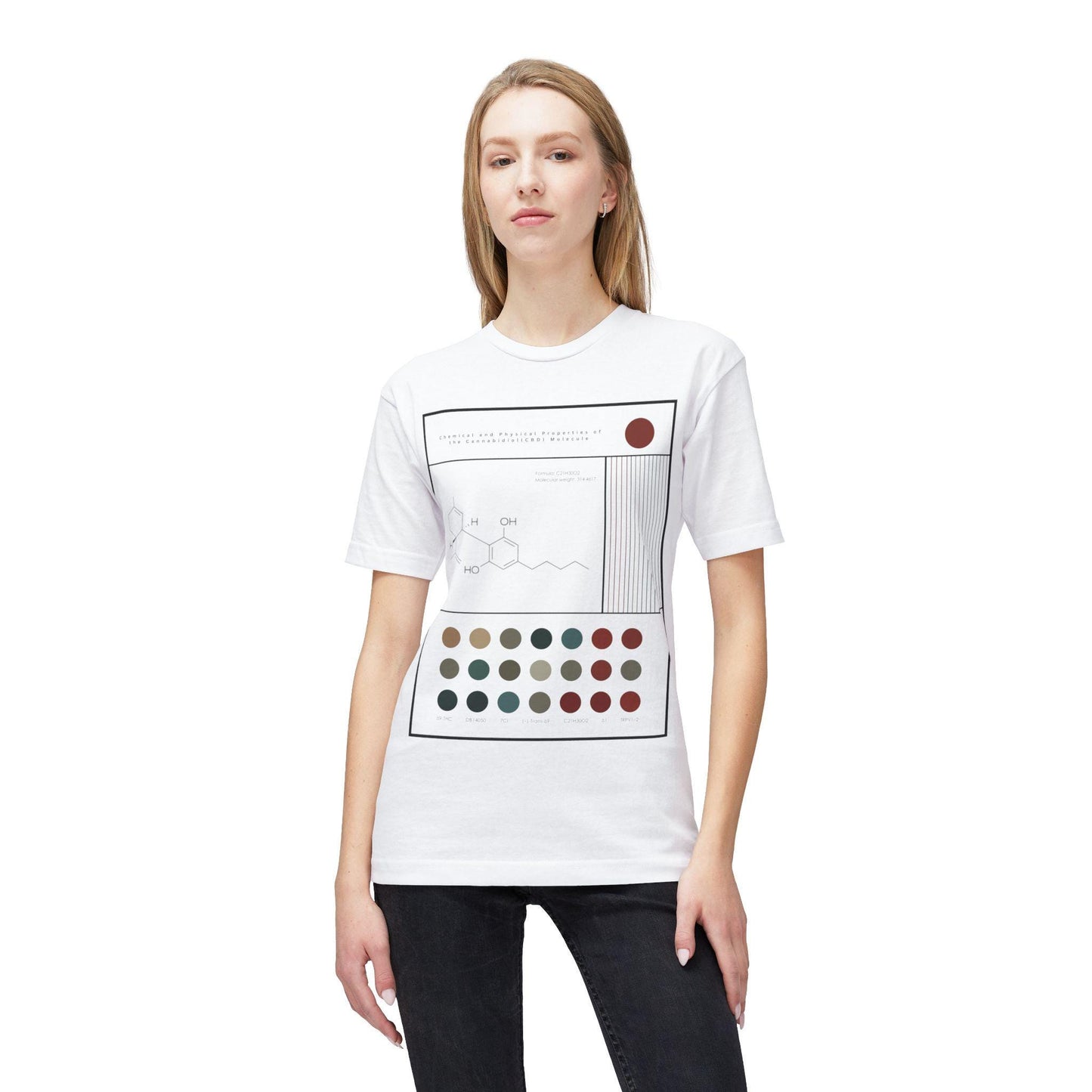 Modern Cannabis Science T-Shirt | CBD & THC Molecule Graphic Tee | Weed Chemistry Shirt