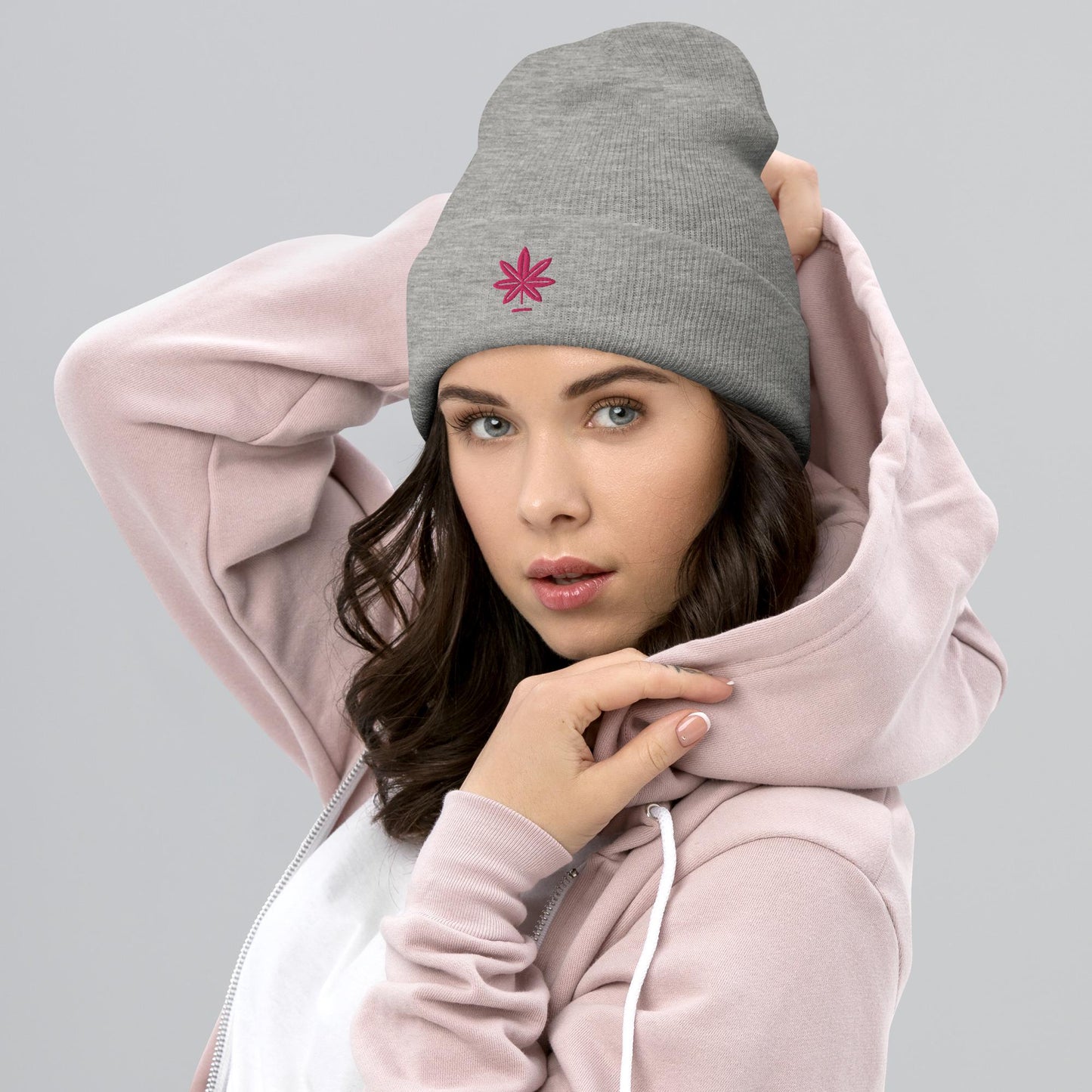 Women’s Weed Hat – THC Embroidered Unisex Beanie – 100% Acrylic, Hypoallergenic, Hand Washable – Stoner Gift