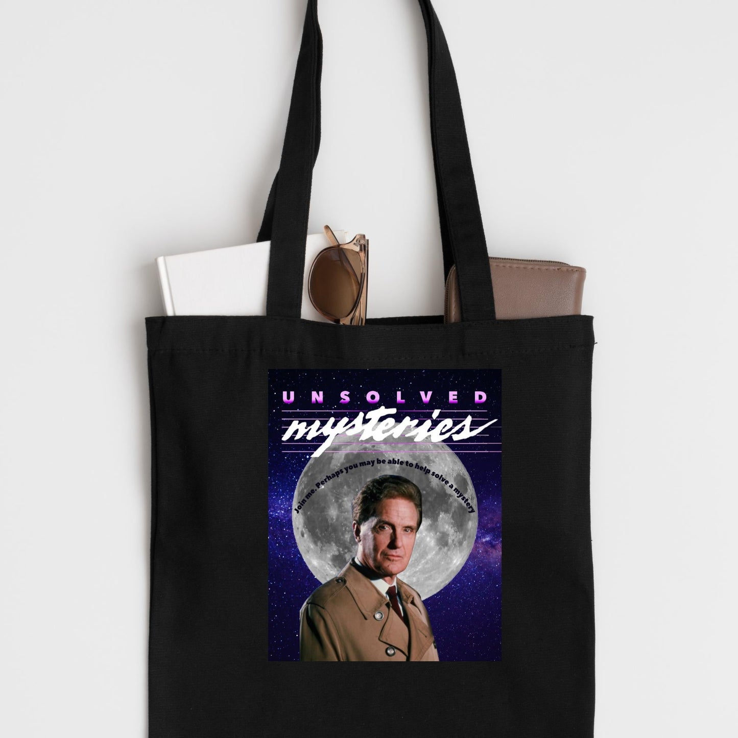 Unsolved Mysteries Tote Bag - Vintage Style, Organic Cotton, Perfect for Fans!