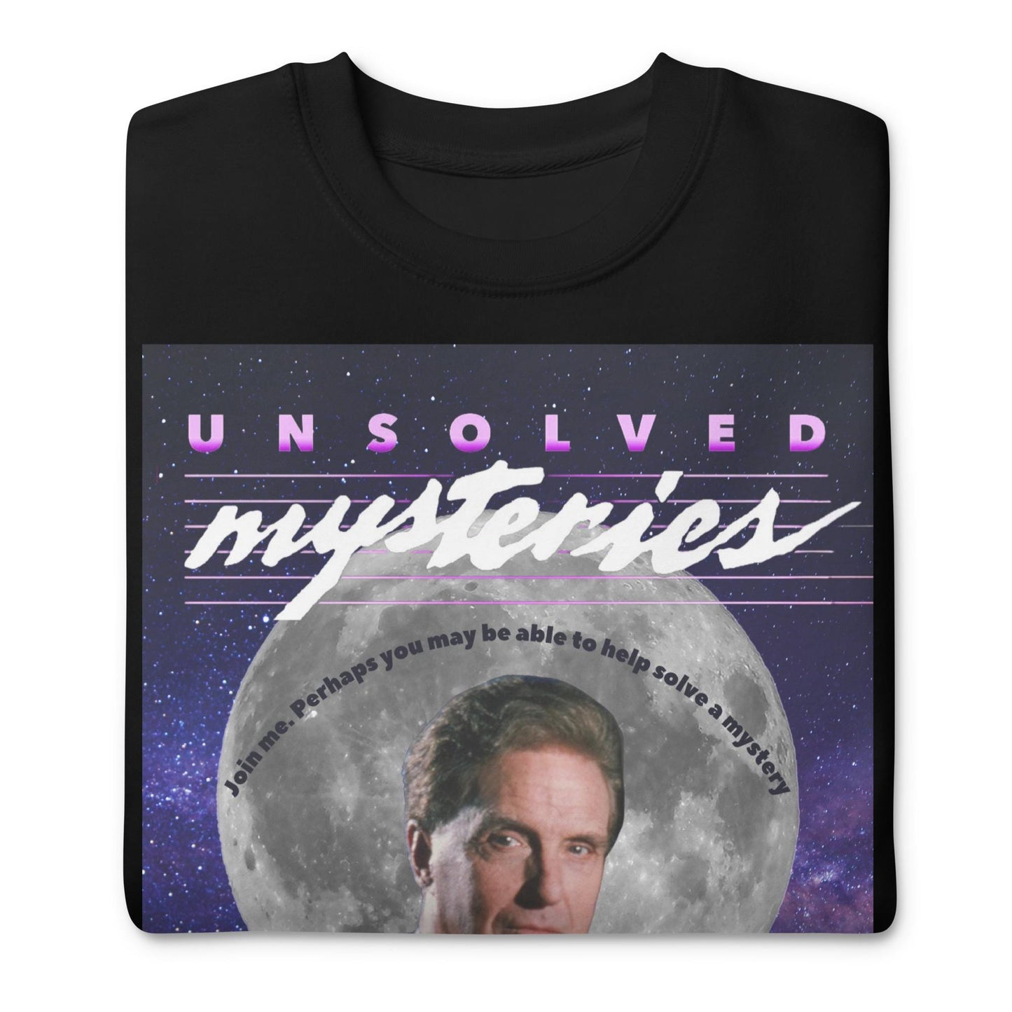 Vintage Unsolved Mysteries Sweatshirt - Retro Long Sleeve Tee W Robert Stack