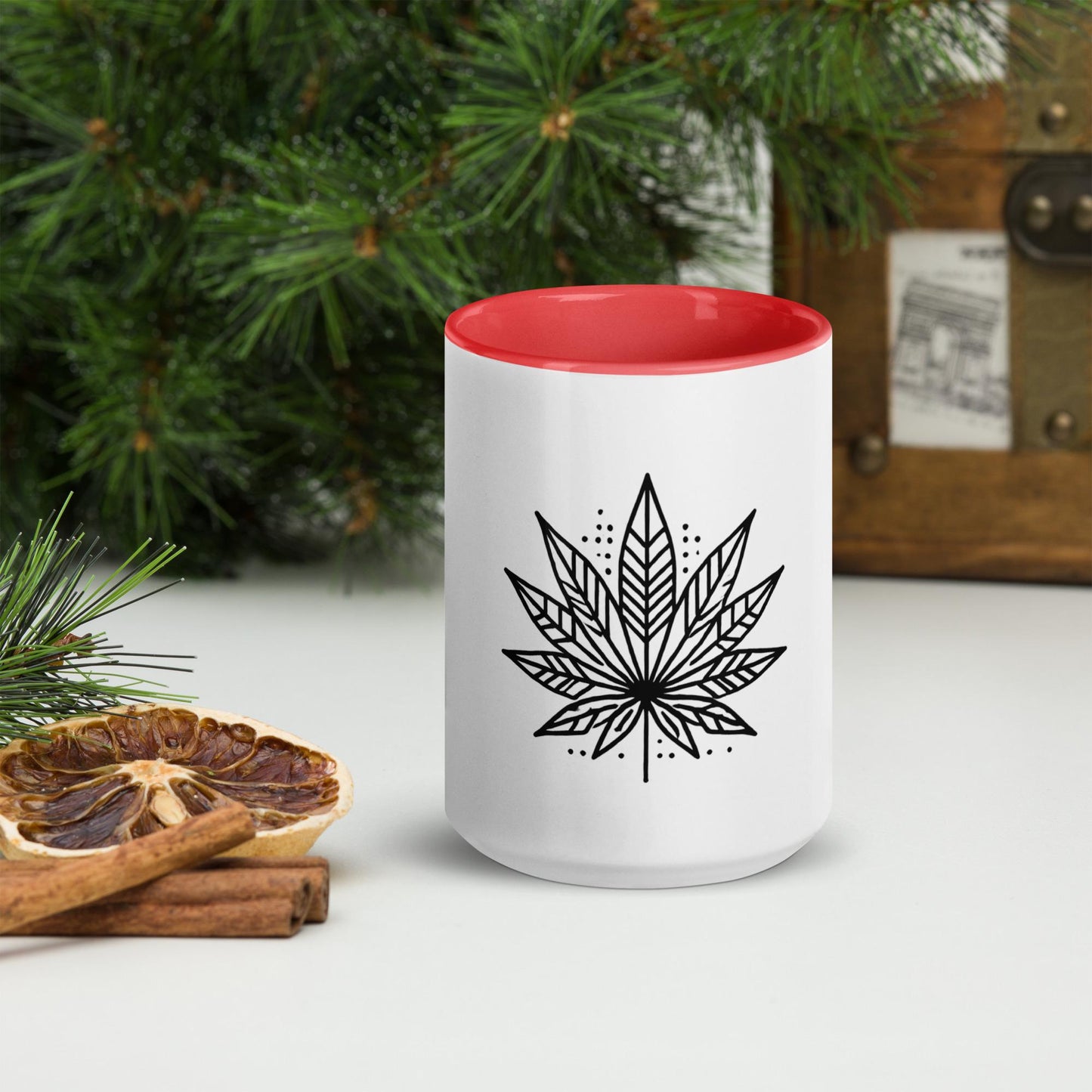 Modern Marijuana Leaf Mug – Multiple Colors Available