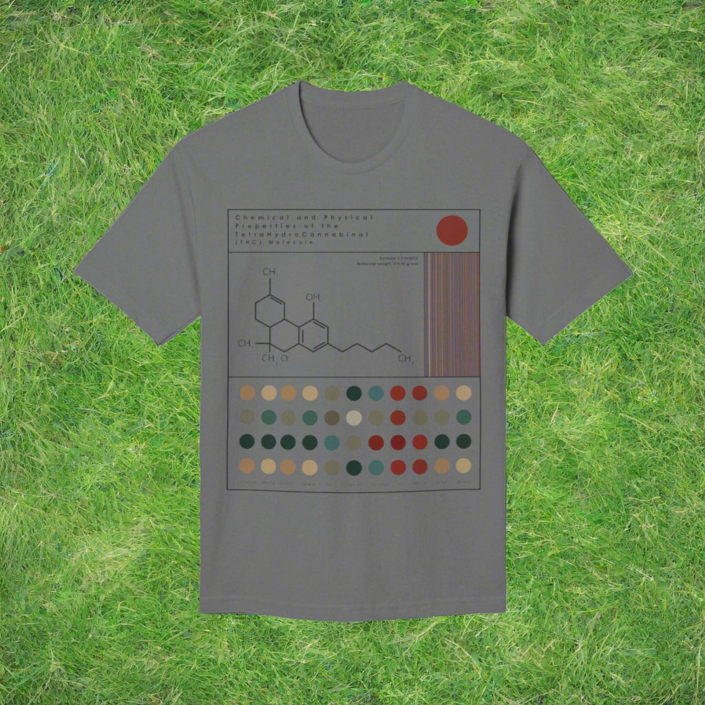 Modern Cannabis Science T-Shirt | CBD & THC Molecule Graphic Tee | Weed Chemistry Shirt