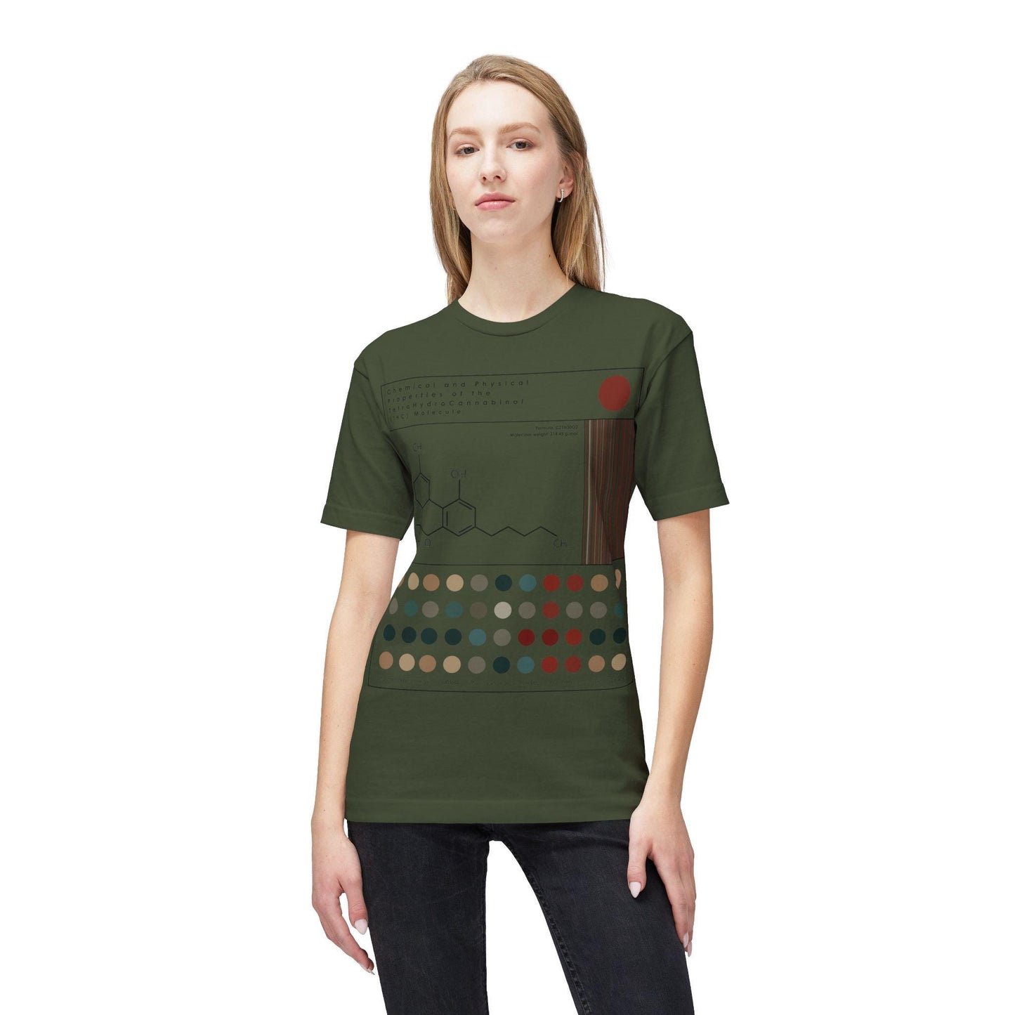 Modern Cannabis Science T-Shirt | CBD & THC Molecule Graphic Tee | Weed Chemistry Shirt