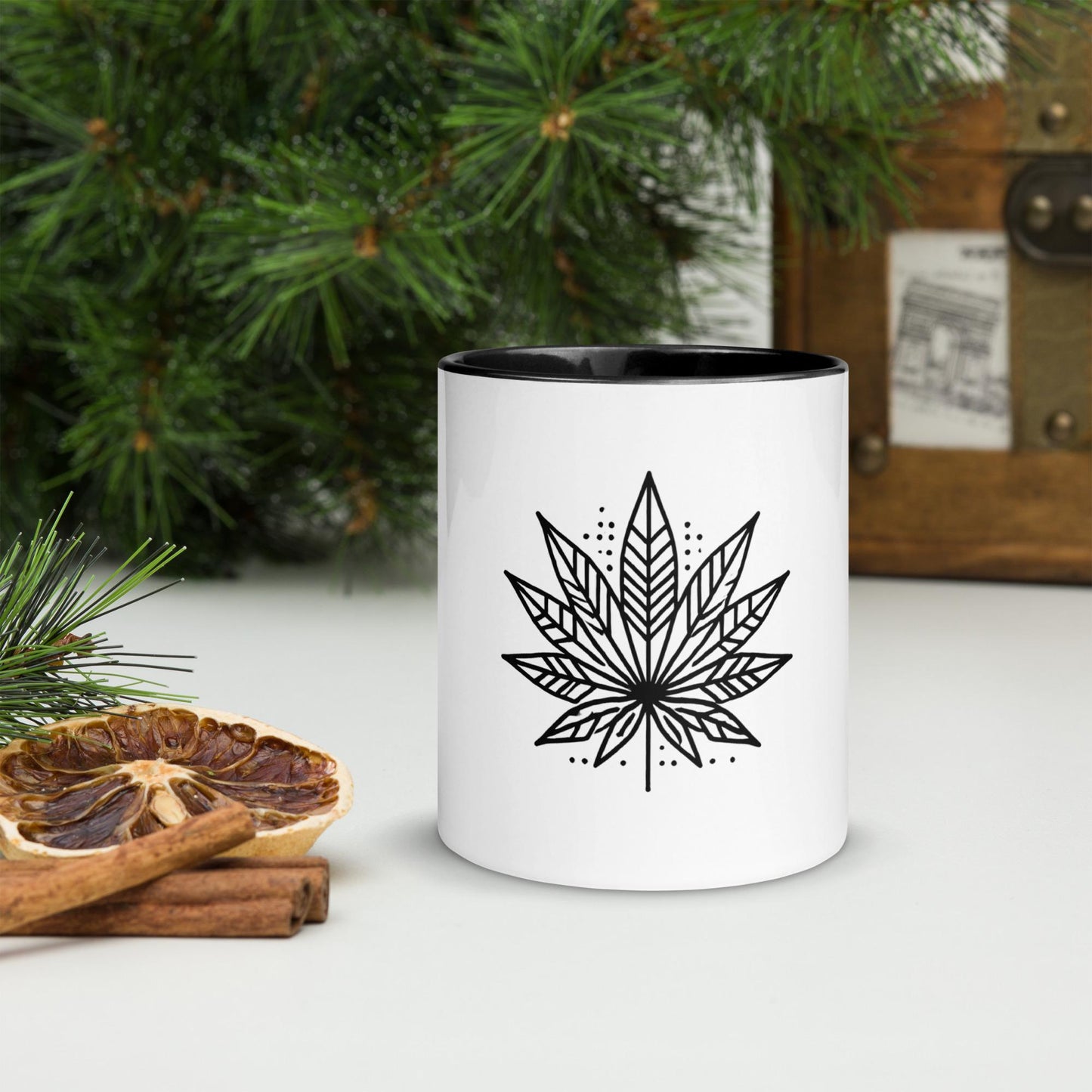 Modern Marijuana Leaf Mug – Multiple Colors Available