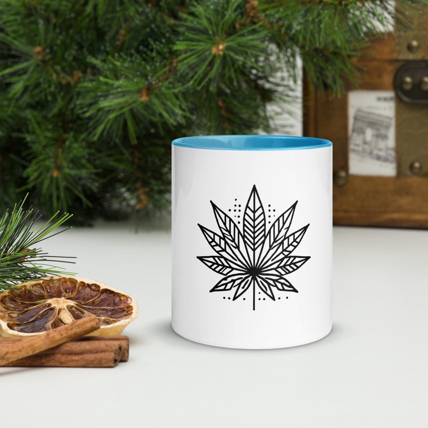 Modern Marijuana Leaf Mug – Multiple Colors Available