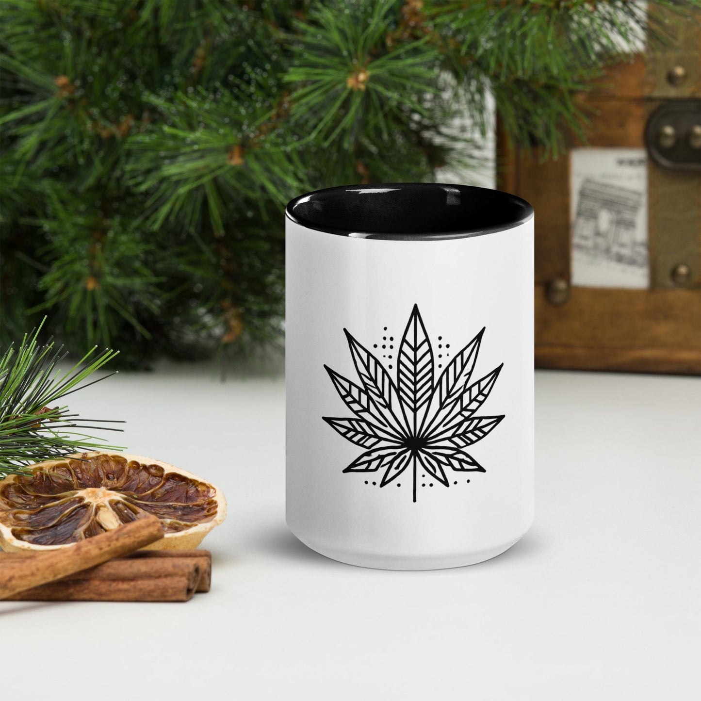 Modern Marijuana Leaf Mug – Multiple Colors Available