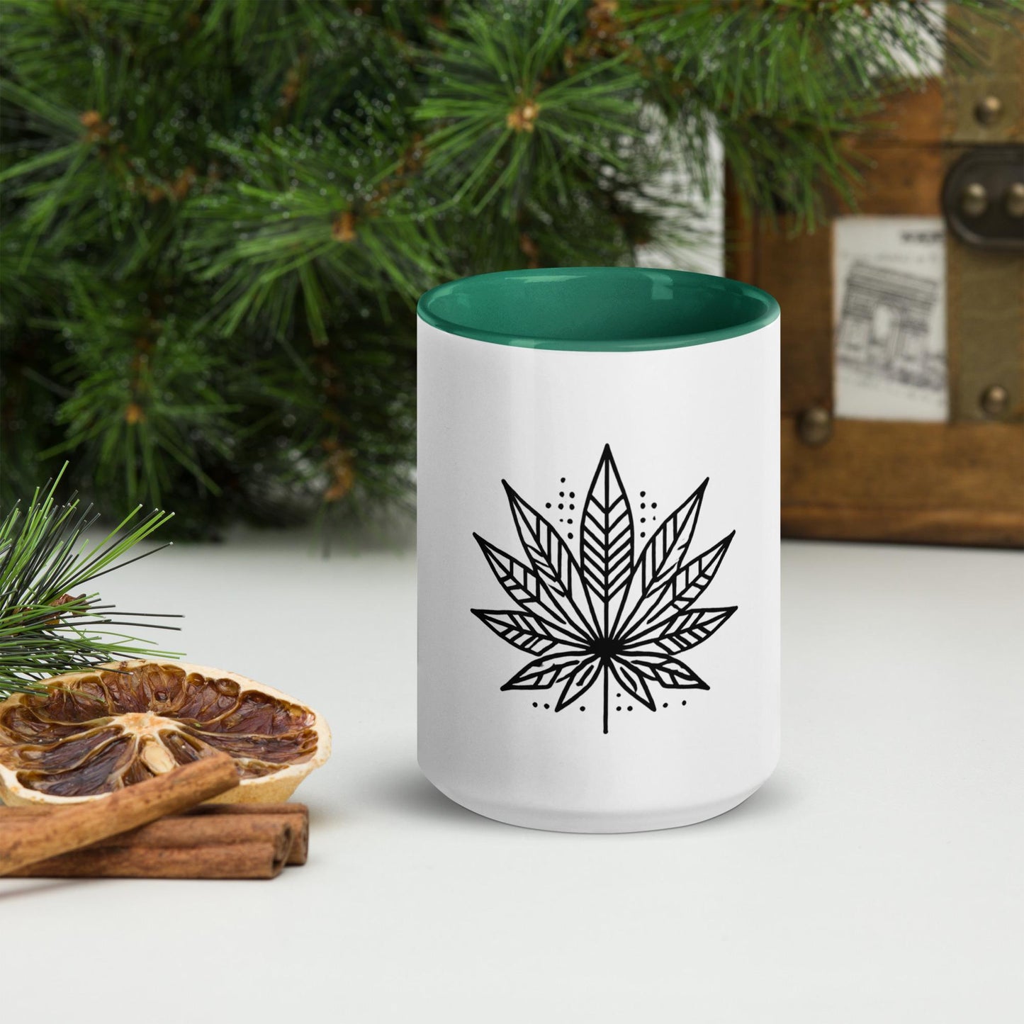 Modern Marijuana Leaf Mug – Multiple Colors Available
