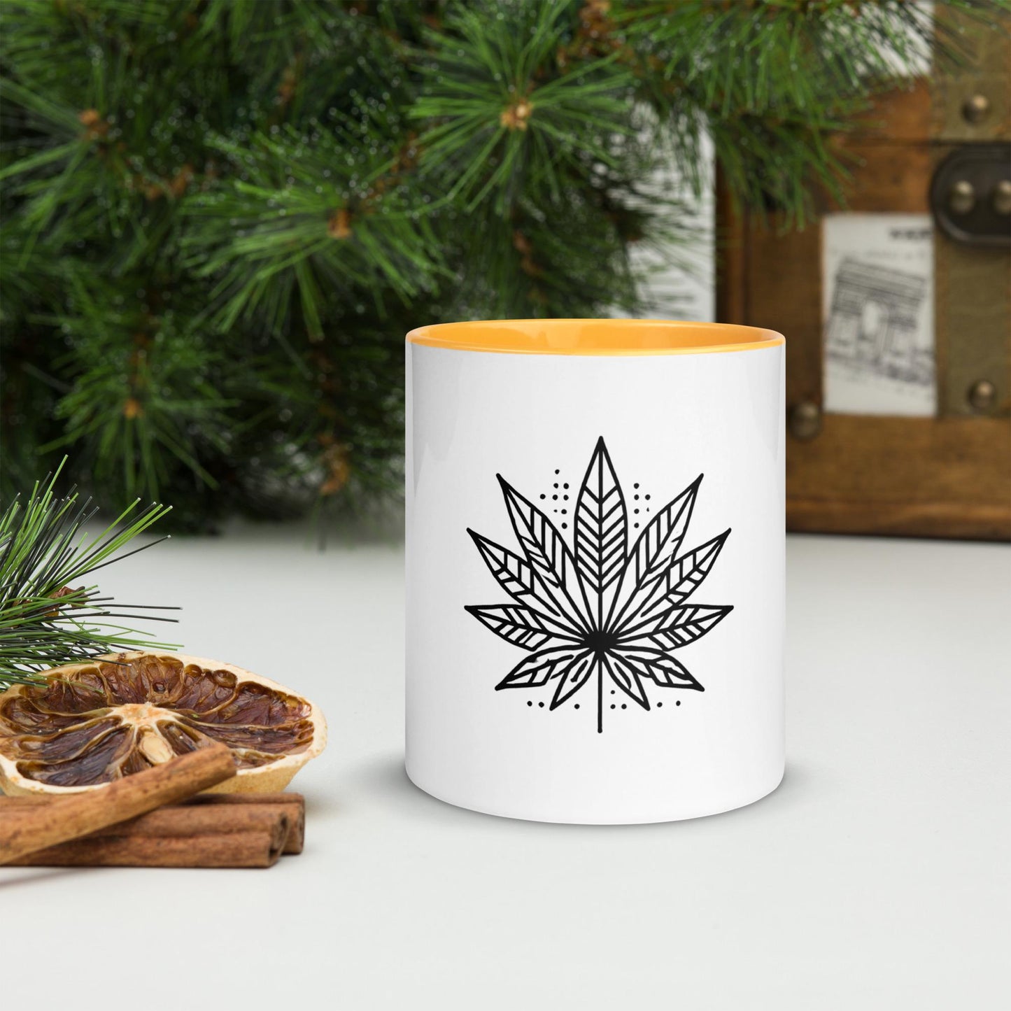 Modern Marijuana Leaf Mug – Multiple Colors Available