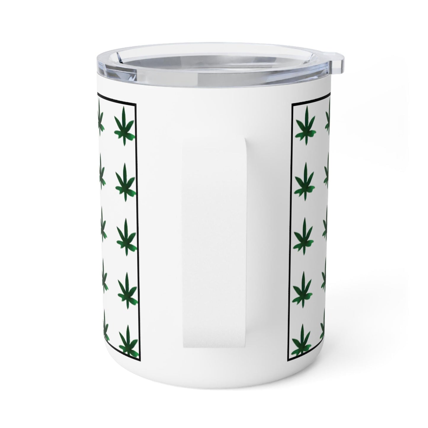 Personalized Marijuana-Themed Insulated Mug | Personalized Stoner Christmas Gift | Cannabis Leaf Holiday Cup