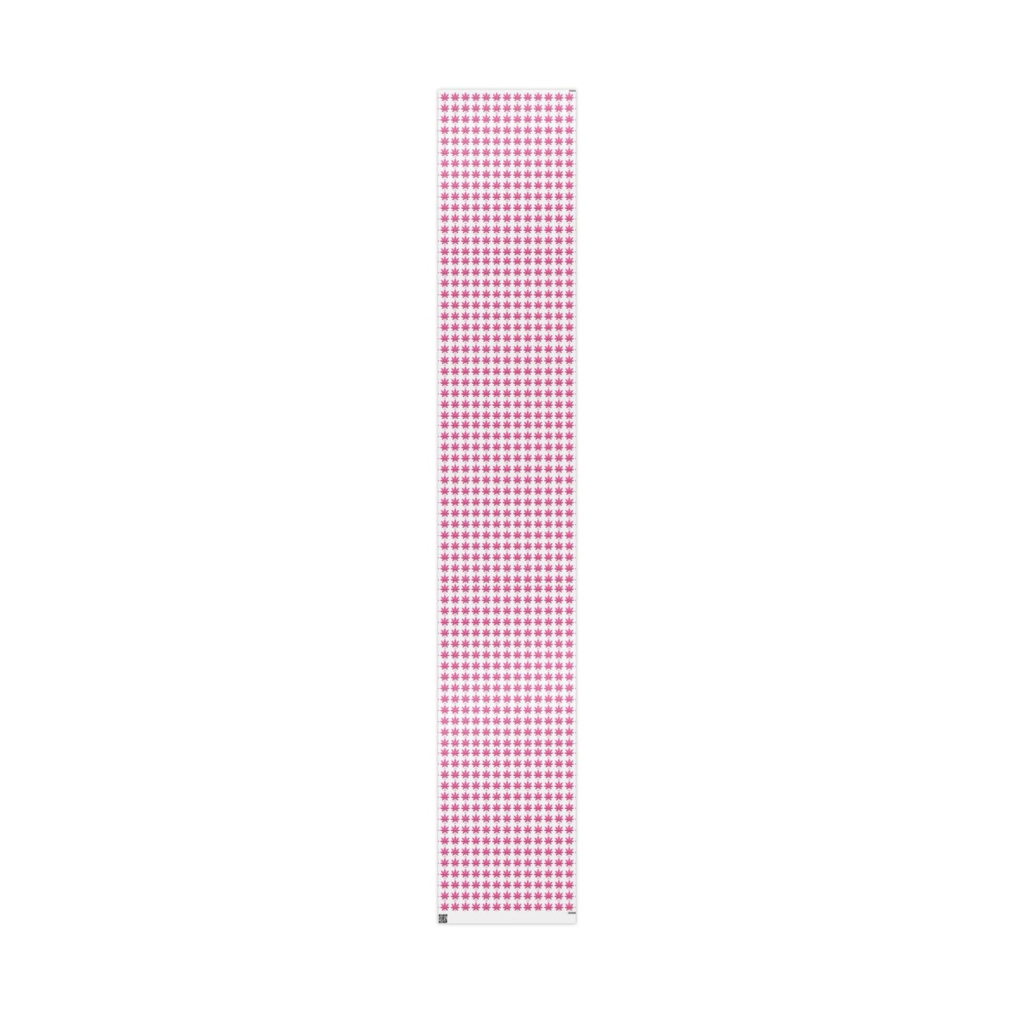 Hot Pink Marijuana Leaf Print Wrapping Paper l Bold & Unique Gift Wrap for Weed Lovers
