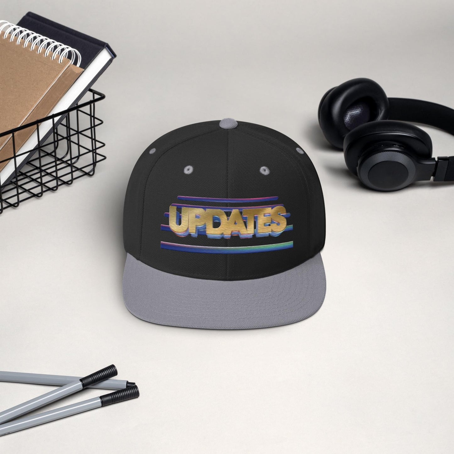Vintage "UPDATE"; Unsolved Mysteries Snapback Hat l Embroidered l 80s 90s TV