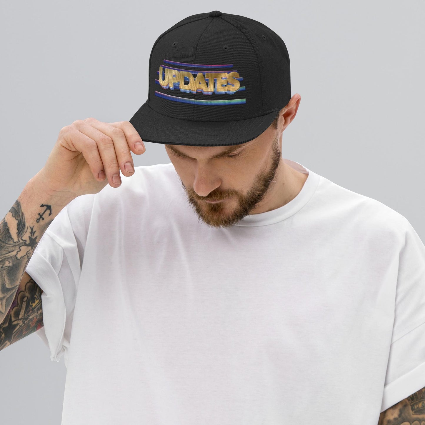 Vintage "UPDATE"; Unsolved Mysteries Snapback Hat l Embroidered l 80s 90s TV