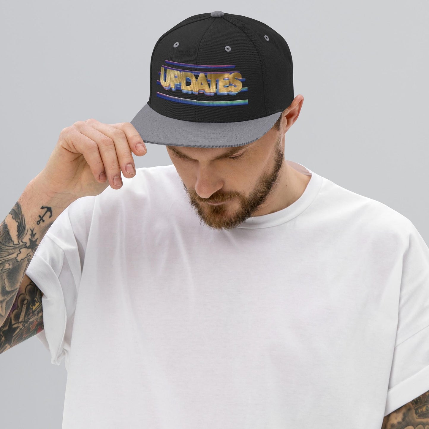 Vintage "UPDATE"; Unsolved Mysteries Snapback Hat l Embroidered l 80s 90s TV