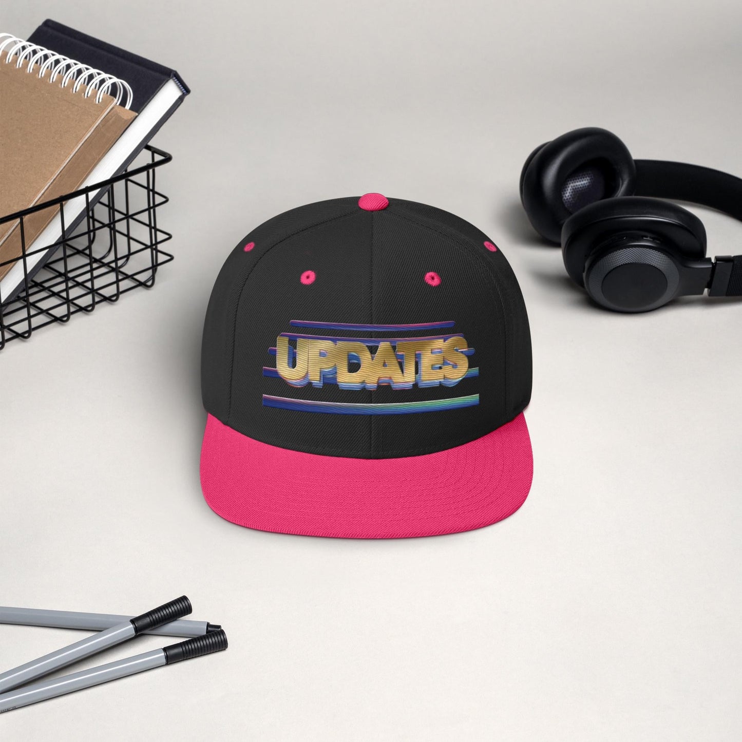 Vintage "UPDATE"; Unsolved Mysteries Snapback Hat l Embroidered l 80s 90s TV