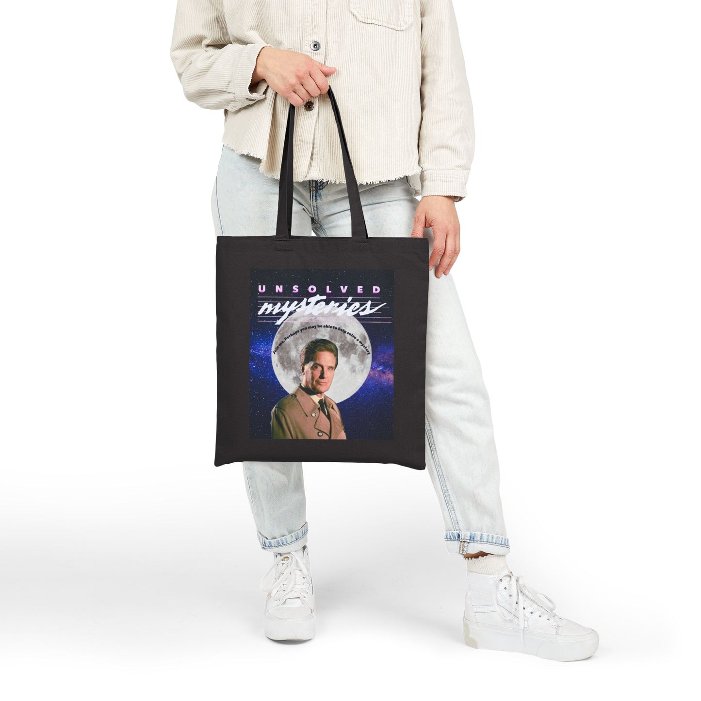 Retro Unsolved Mysteries Tote Bag, Eco-Friendly Bag, Unique Gift for Fans, Shopping Bag for Collectors, Mystery Lover's Tote