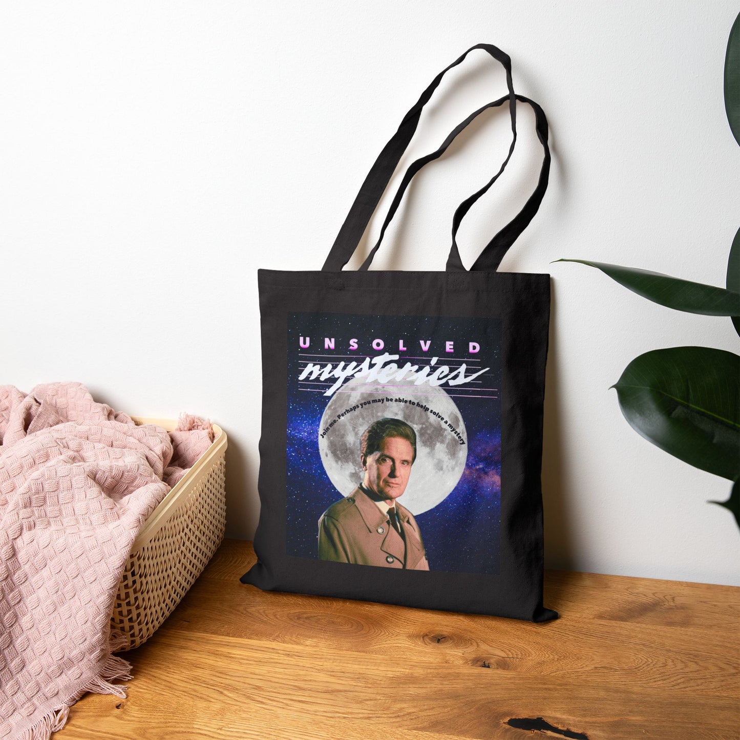 Retro Unsolved Mysteries Tote Bag, Eco-Friendly Bag, Unique Gift for Fans, Shopping Bag for Collectors, Mystery Lover's Tote