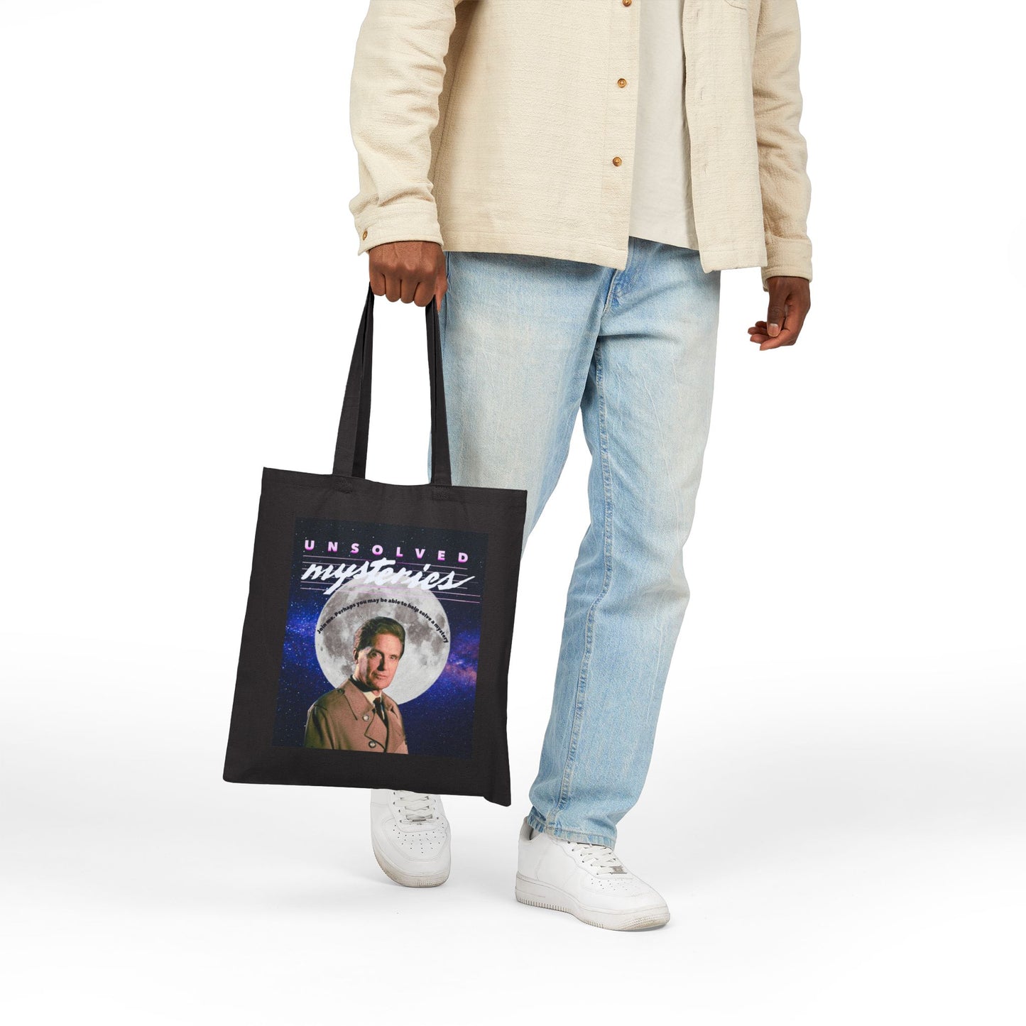 Retro Unsolved Mysteries Tote Bag, Eco-Friendly Bag, Unique Gift for Fans, Shopping Bag for Collectors, Mystery Lover's Tote