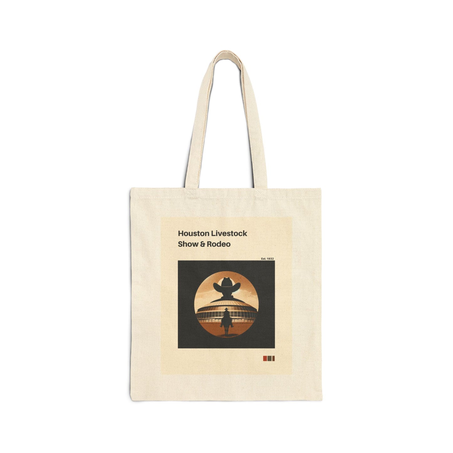Houston Rodeo Tote Bag l Vintage Western Style with Astrodome | Eco-Friendly Houston Livestock Show Bag