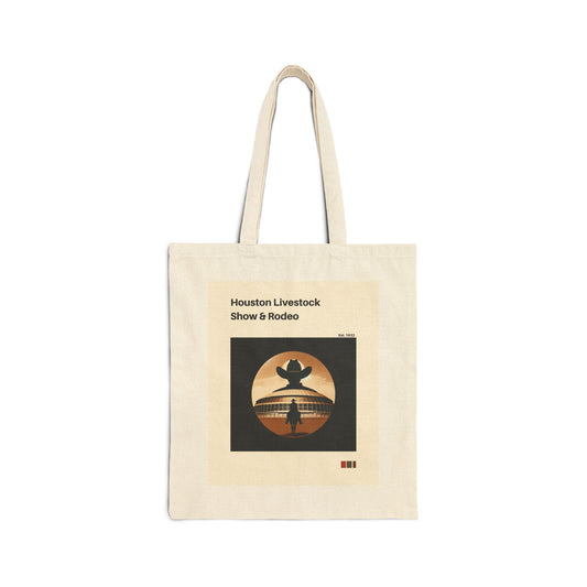 Houston Rodeo Tote Bag l Vintage Western Style with Astrodome | Eco-Friendly Houston Livestock Show Bag