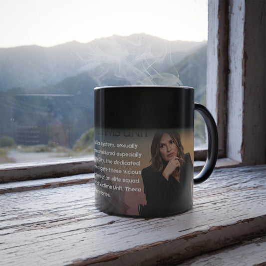 Law & Order SVU Heat Reactive Mug | Color Morph Ceramic Coffee Cup | Gift for Fans