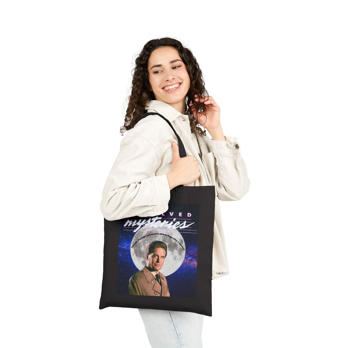 Retro Unsolved Mysteries Tote Bag, Eco-Friendly Bag, Unique Gift for Fans, Shopping Bag for Collectors, Mystery Lover's Tote