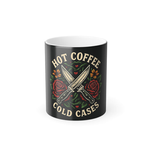Hot Coffee • Cold Cases – Color‑Morphing, Heat Changing Mug (11 oz) 🔍☕