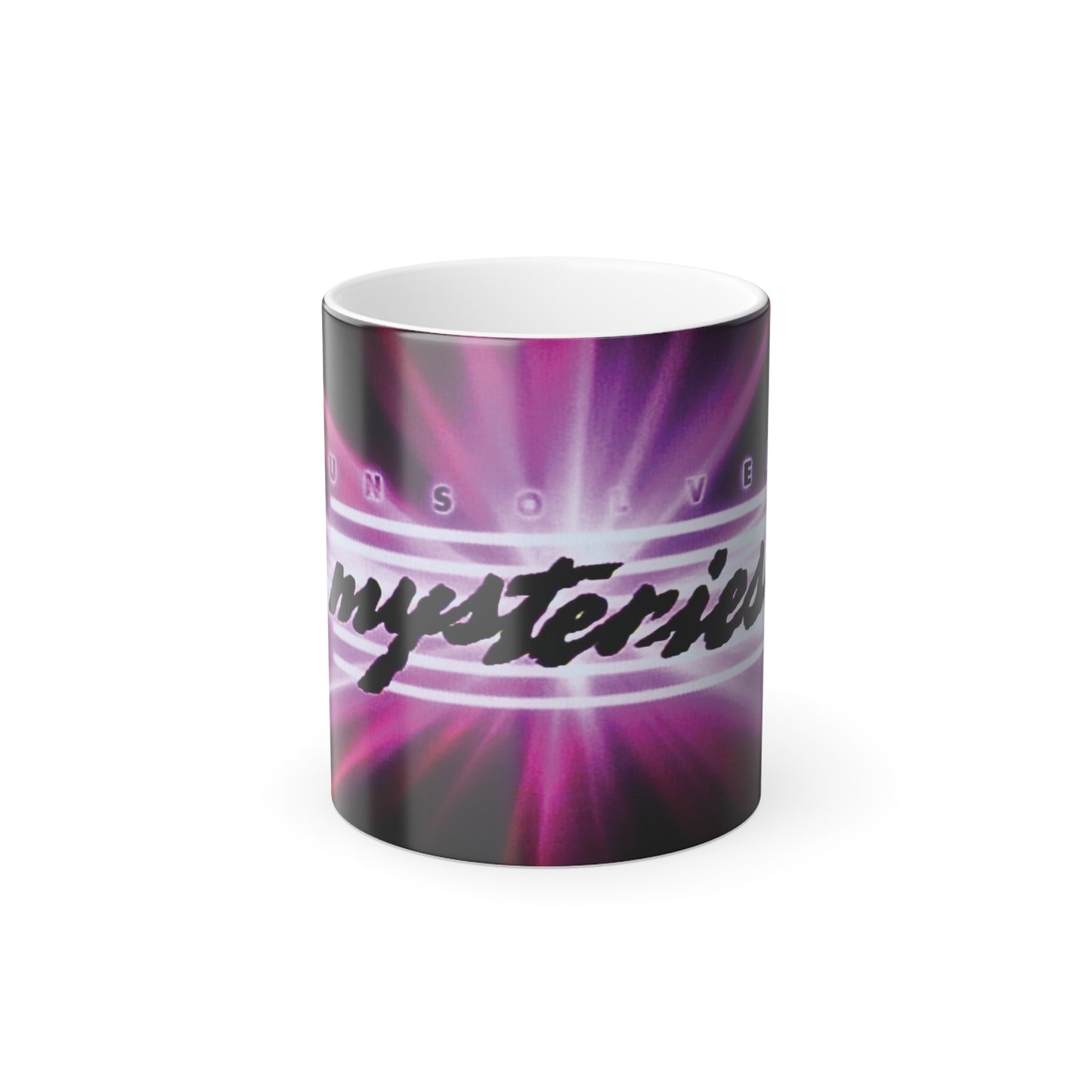 Unsolved Mysteries Color-Changing Mug | Retro 80s TV Show Heat-Sensitive Coffee Cup | True Crime Mug | 11oz