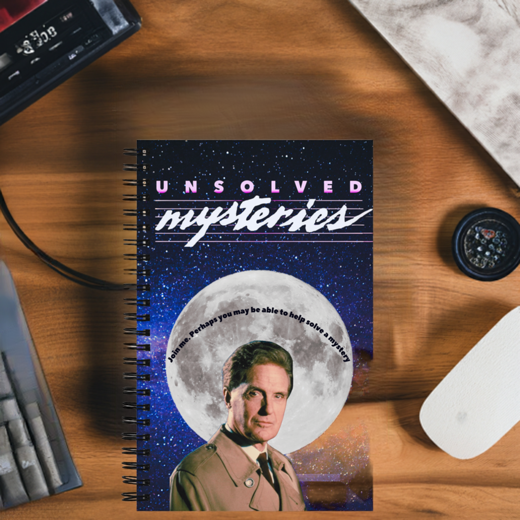 Unsolved Mysteries with Robert Stack Vintage-Inspired Spiral Notebook