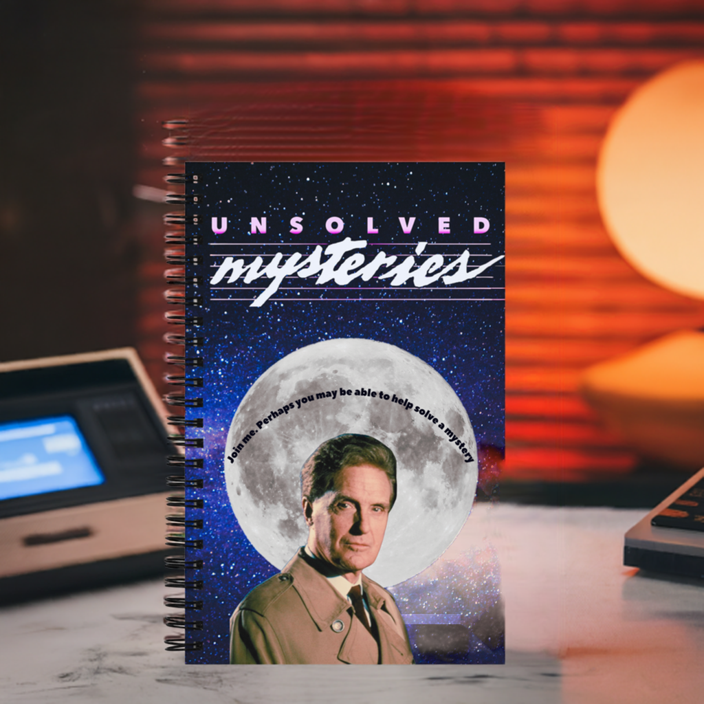 Unsolved Mysteries with Robert Stack Vintage-Inspired Spiral Notebook
