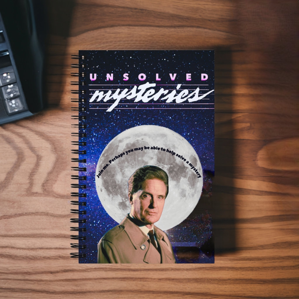 Unsolved Mysteries with Robert Stack Vintage-Inspired Spiral Notebook