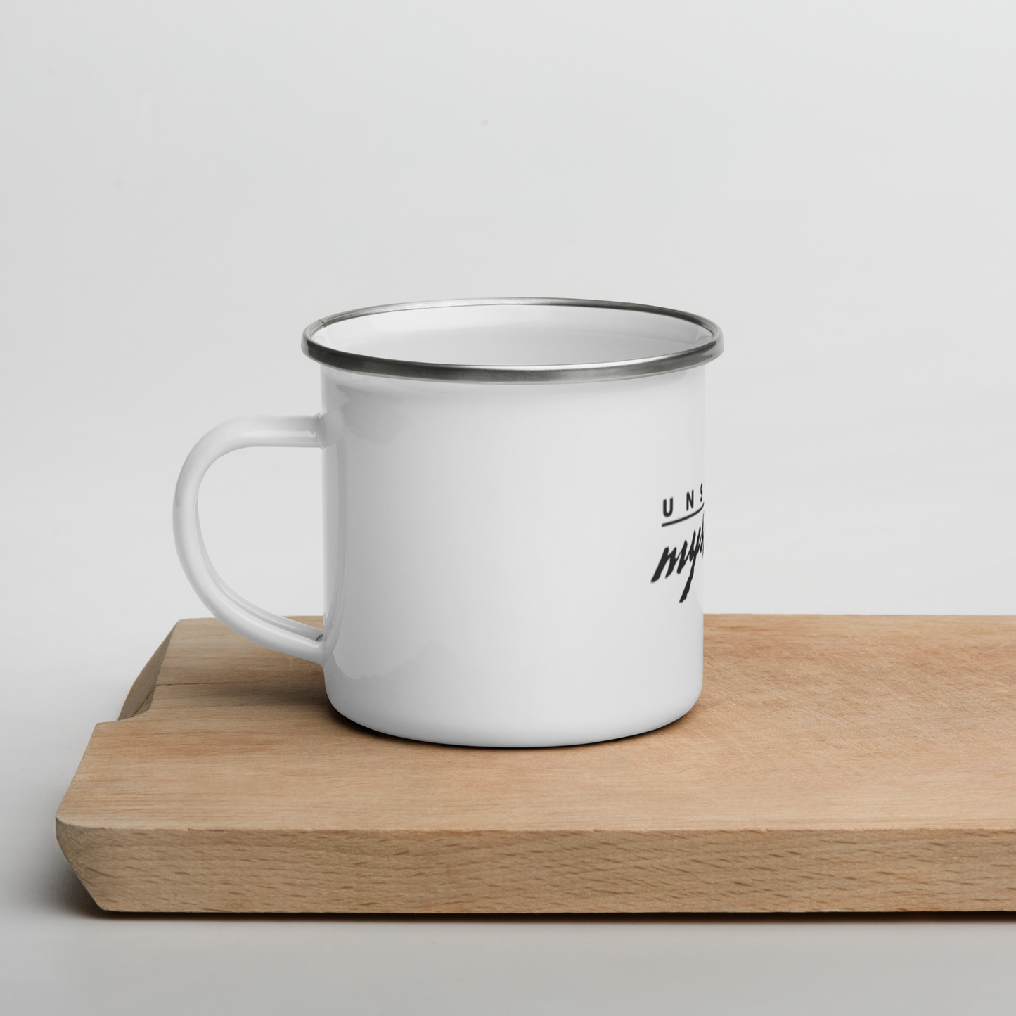 Unsolved Mysteries Enamel Mug – Retro True Crime Camping Cup