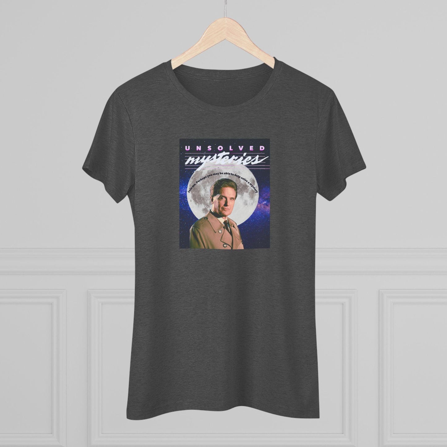 Unsolved Mysteries Women's Triblend Tee, Vintage TV Show Tee, Retro Graphic T-Shirt, Mystery Lover Gift, Casual Wear, Fan Apparel