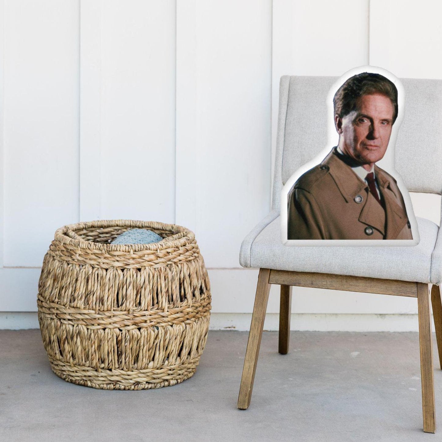 Robert Stack Unsolved Mysteries Pillow | Custom Shaped Throw Pillow | 80s & 90s TV Show Host Pillow | True Crime Fan Decor