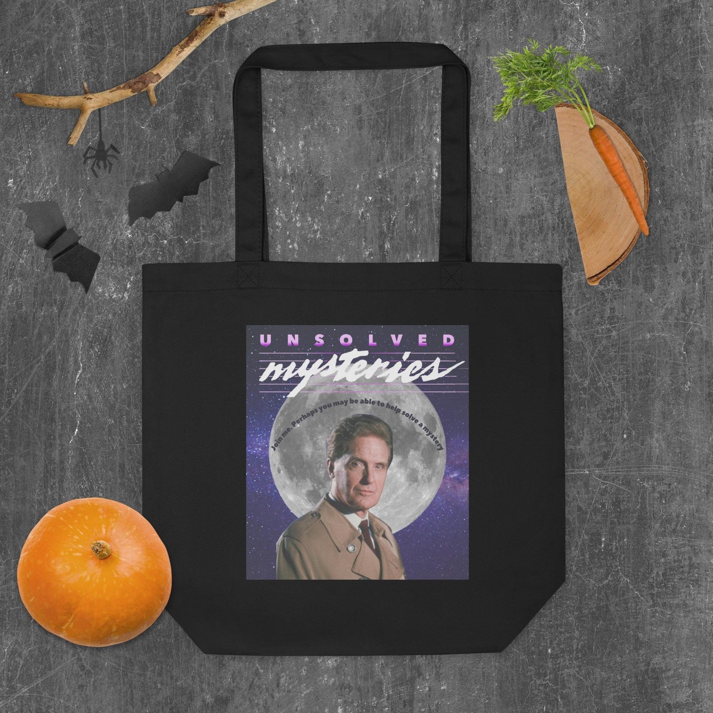 Unsolved Mysteries Tote Bag - Vintage Style, Organic Cotton, Perfect for Fans!