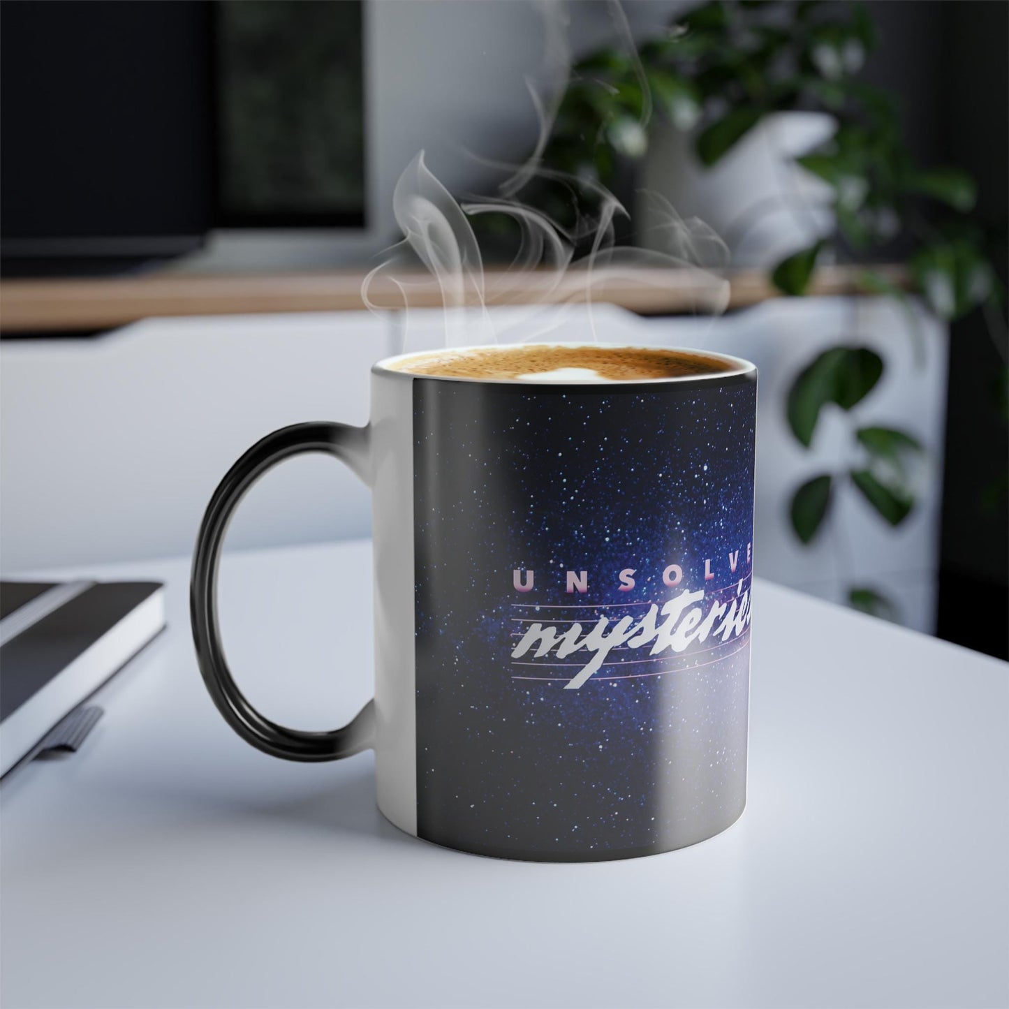 Unsolved Mysteries Color-Changing Mug | Retro 80s TV Show Heat-Sensitive Coffee Cup | Robert Stack Mug