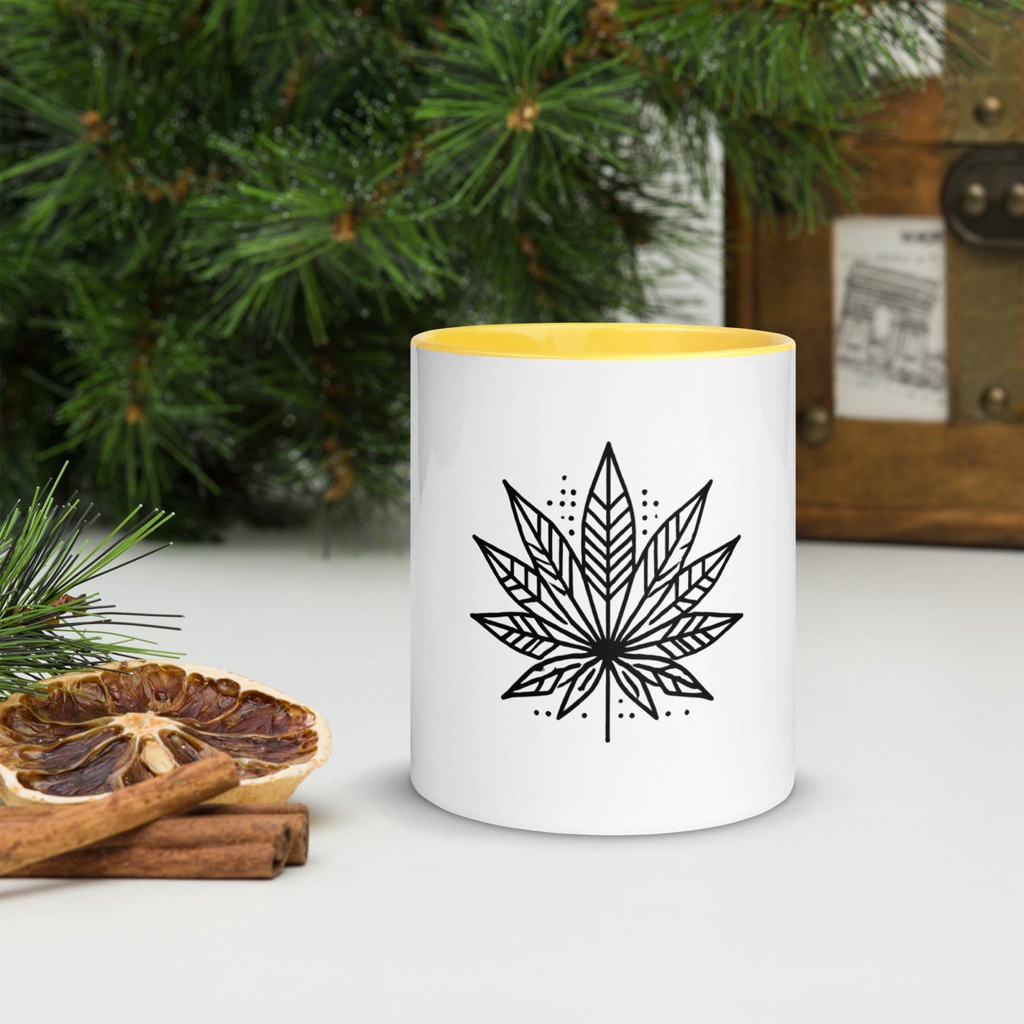 Modern Marijuana Leaf Mug – Multiple Colors Available