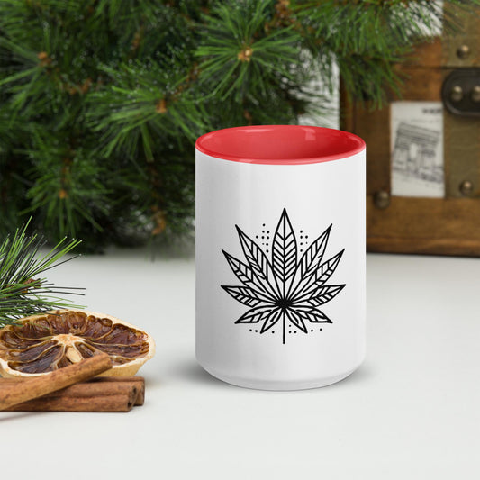 Modern Marijuana Leaf Mug – Multiple Colors Available