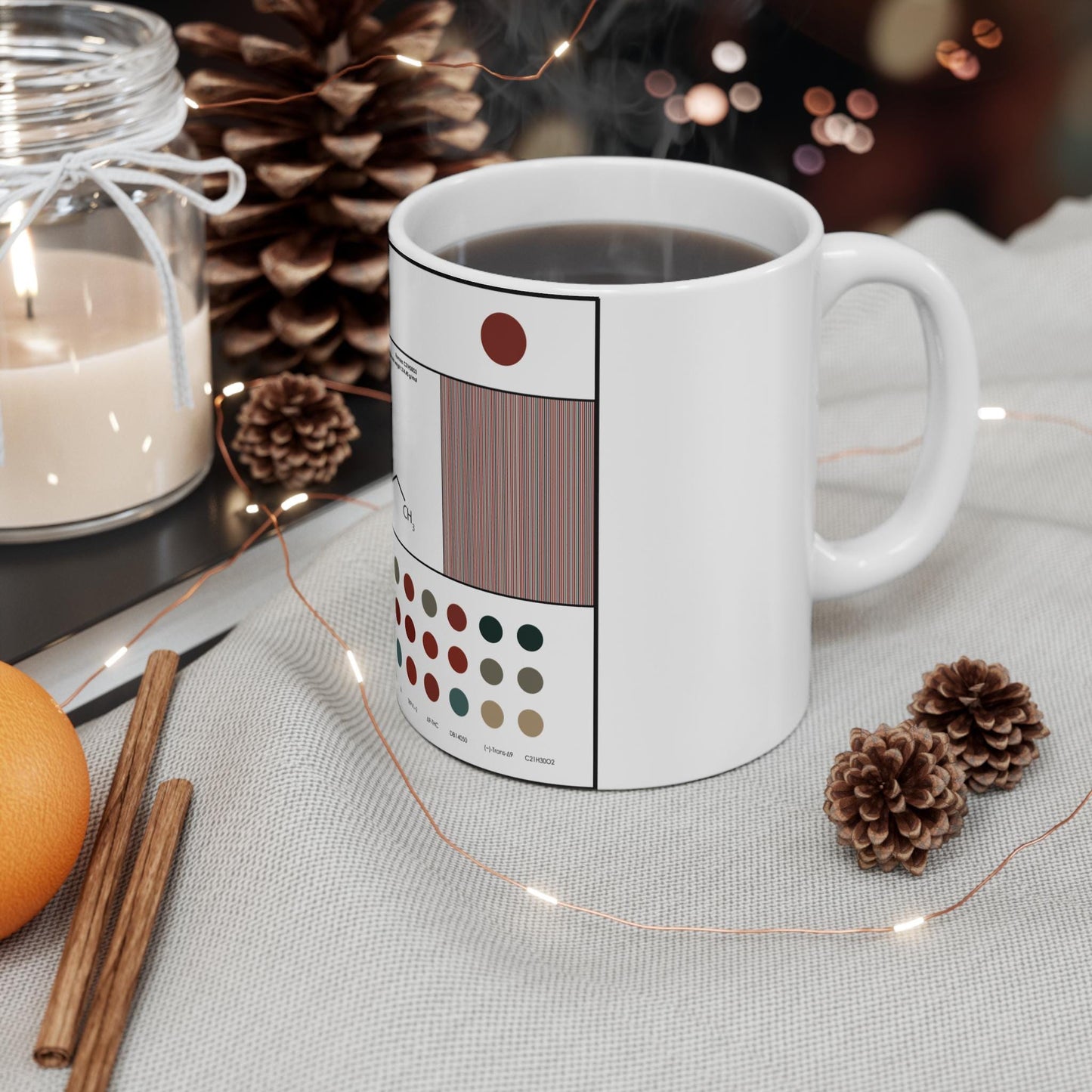 THC Molecule Mug l Cannabis l Themed Mug l Unique Marijuana Design
