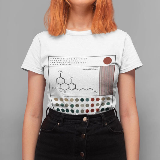 Modern Cannabis Science T-Shirt | CBD & THC Molecule Graphic Tee | Weed Chemistry Shirt