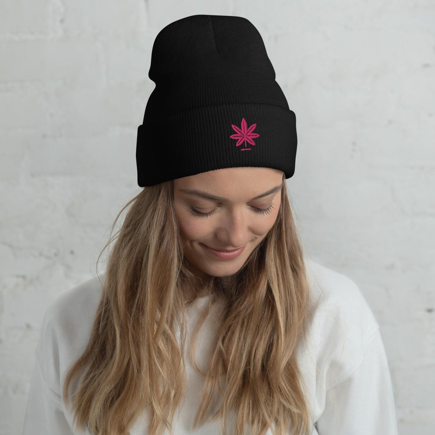 Women’s Weed Hat – THC Embroidered Unisex Beanie – 100% Acrylic, Hypoallergenic, Hand Washable – Stoner Gift