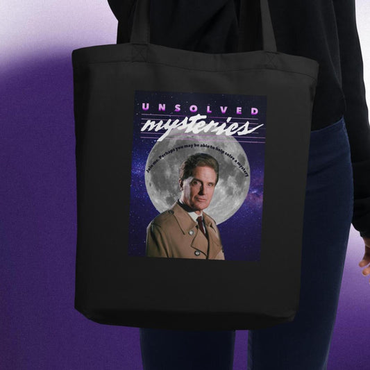 Unsolved Mysteries Tote Bag - Vintage Style, Organic Cotton, Perfect for Fans!