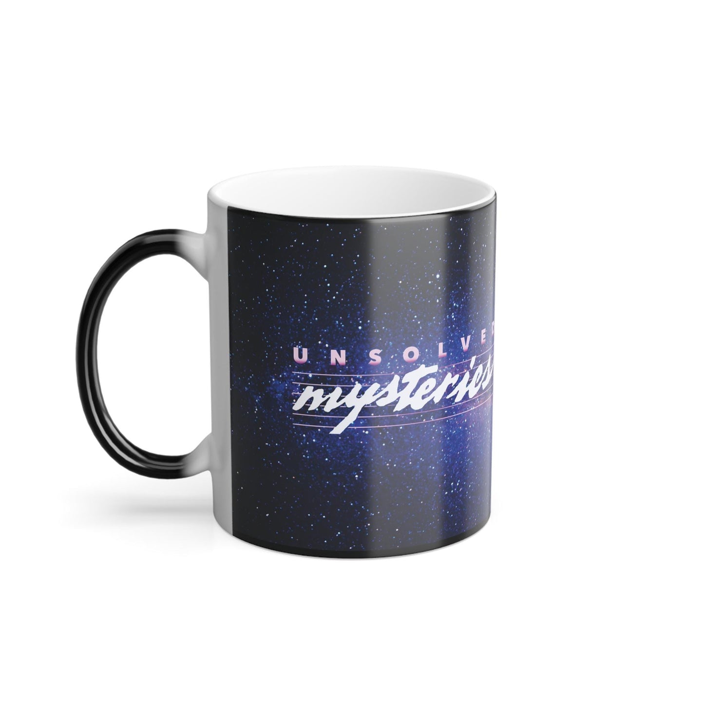 Unsolved Mysteries Color-Changing Mug | Retro 80s TV Show Heat-Sensitive Coffee Cup | Robert Stack Mug