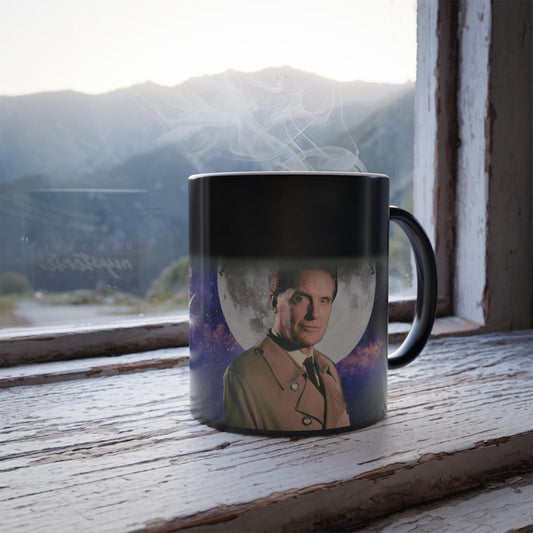 Unsolved Mysteries Color-Changing Mug | Retro 80s TV Show Heat-Sensitive Coffee Cup | Robert Stack Mug