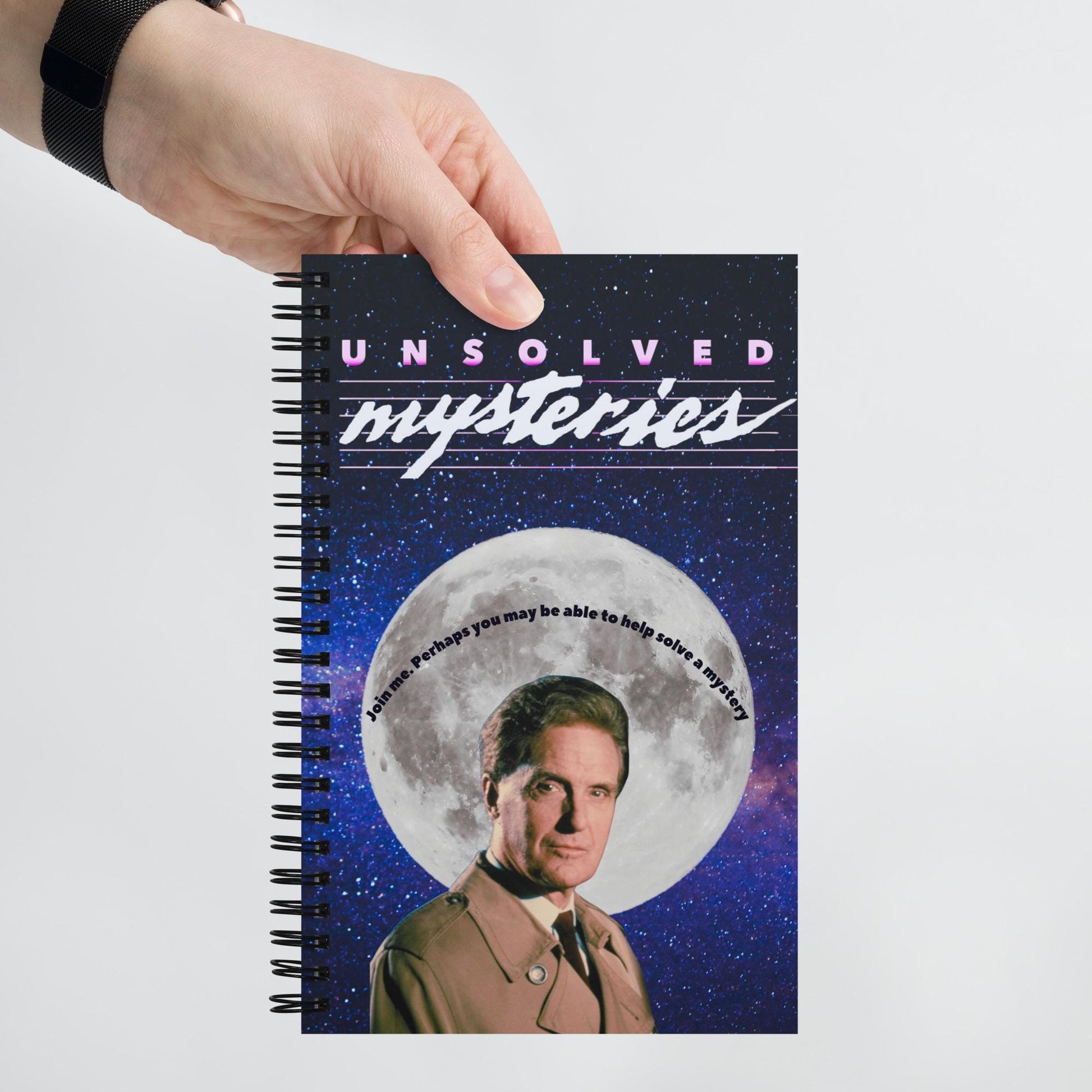 Unsolved Mysteries with Robert Stack Vintage-Inspired Spiral Notebook
