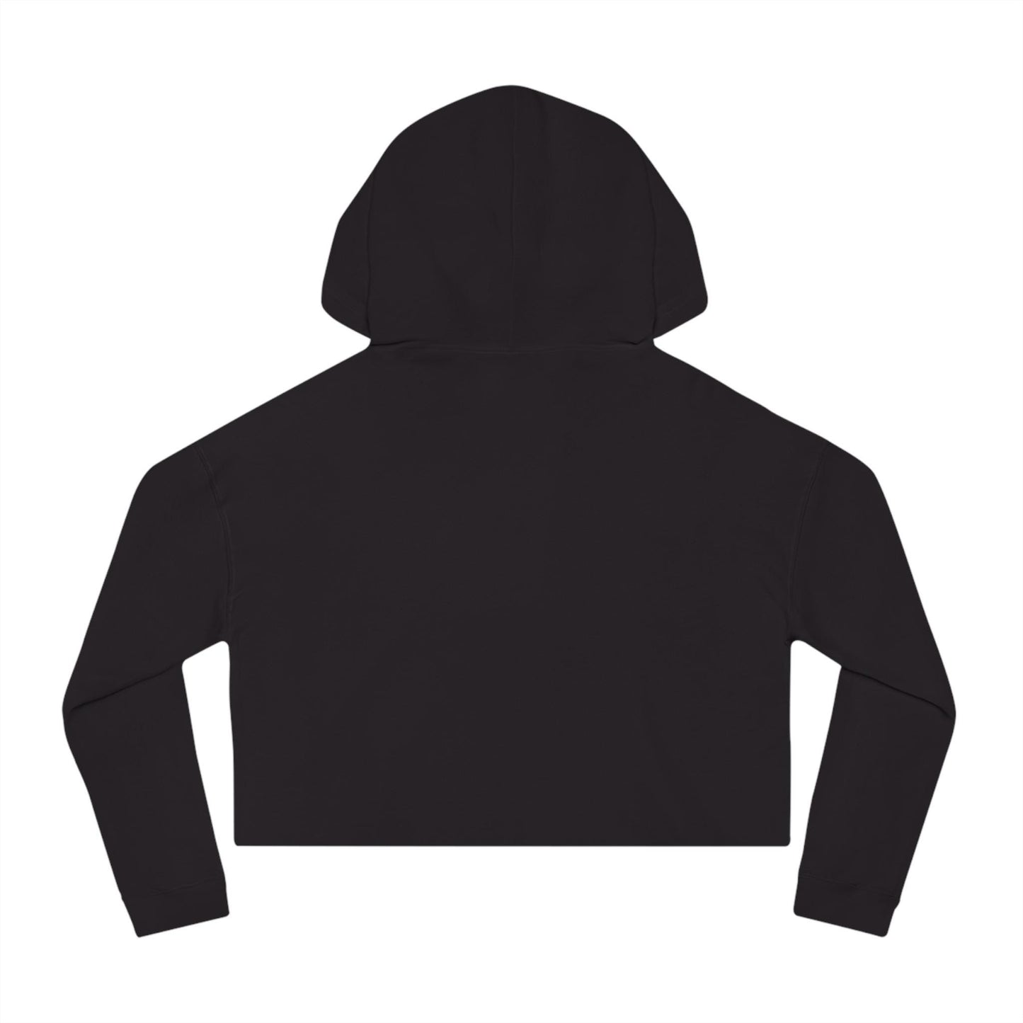Festive Cannabis Cropped Hoodie Holiday Sweatshirt Cozy Gift for Women Christmas Apparel