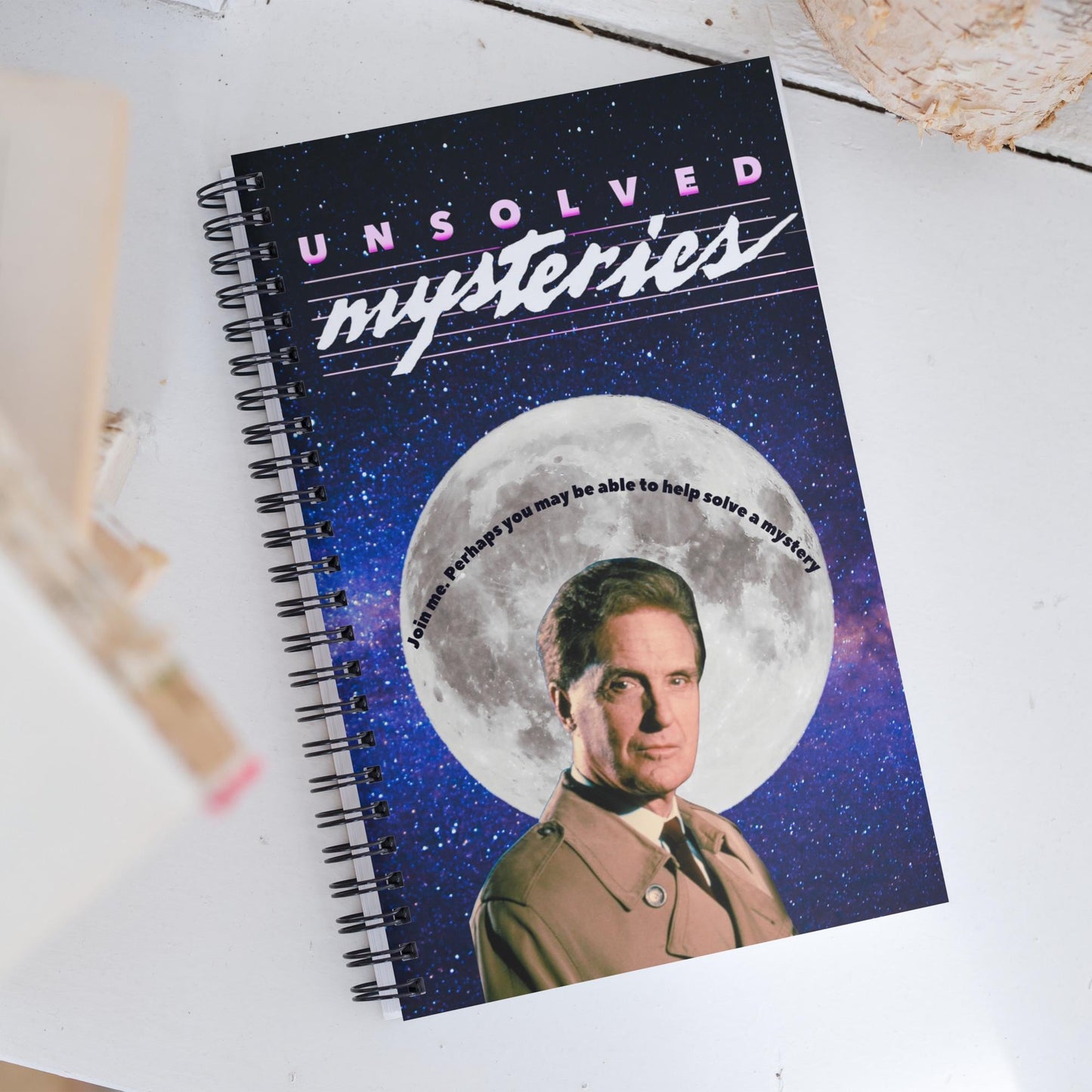 Unsolved Mysteries with Robert Stack Vintage-Inspired Spiral Notebook