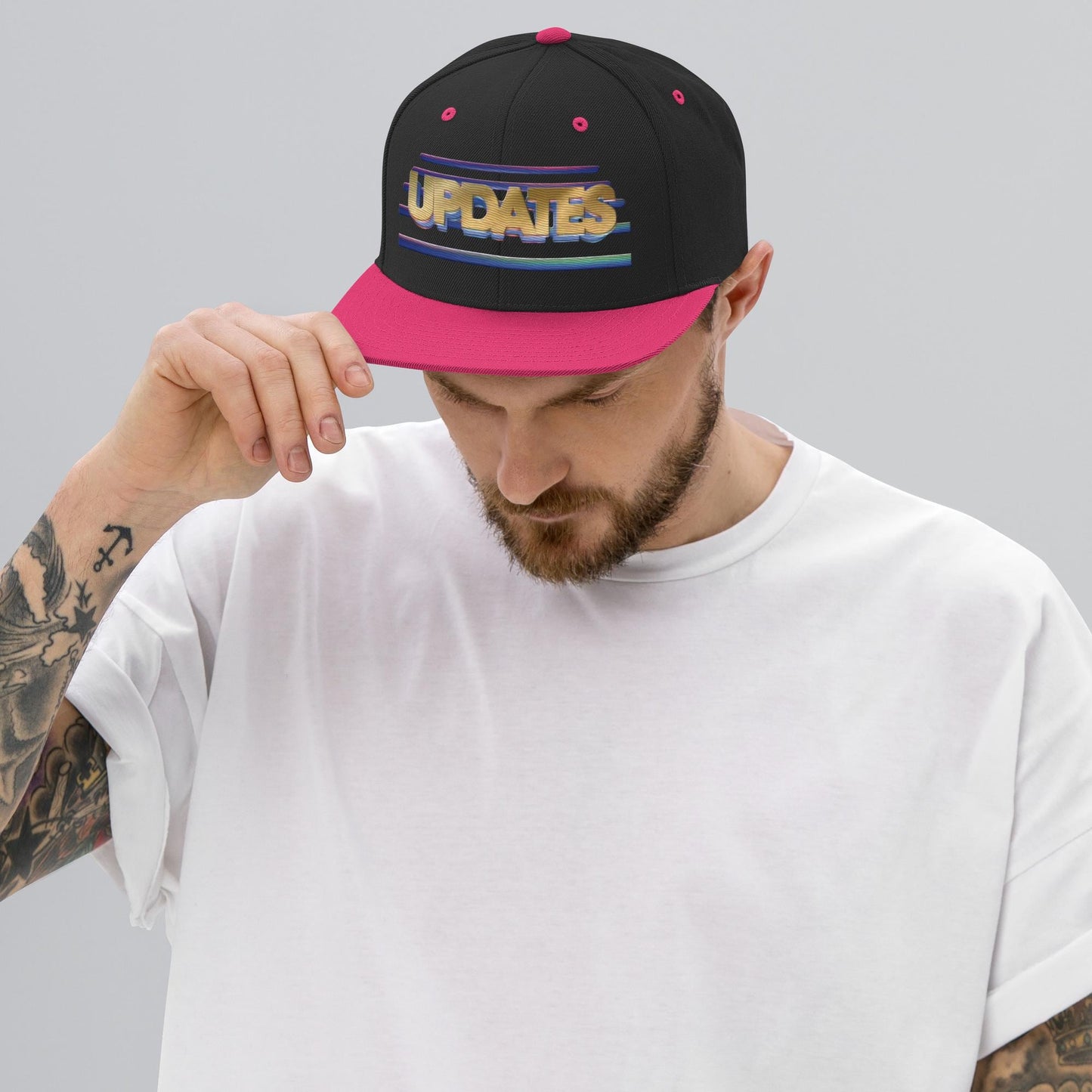 Vintage "UPDATE"; Unsolved Mysteries Snapback Hat l Embroidered l 80s 90s TV